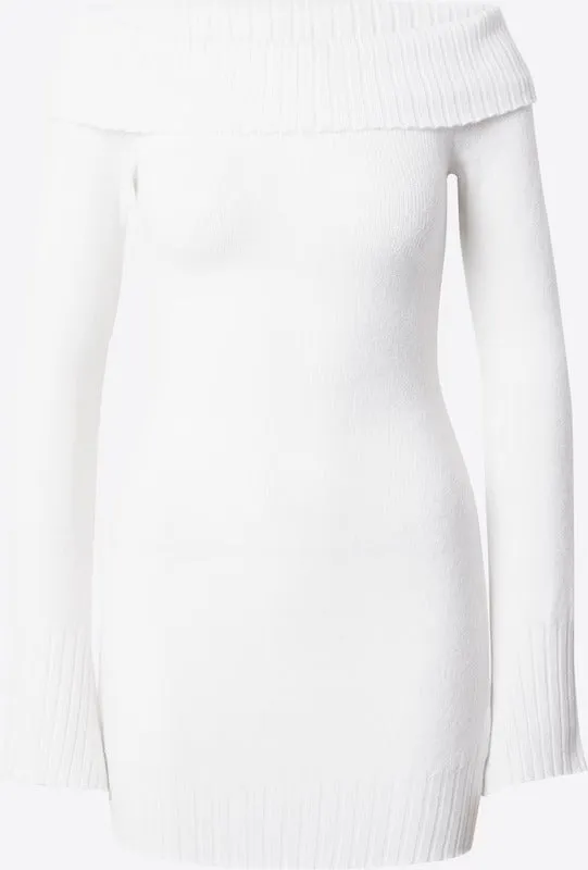 About You x Shyx Knitted Florina dress, white