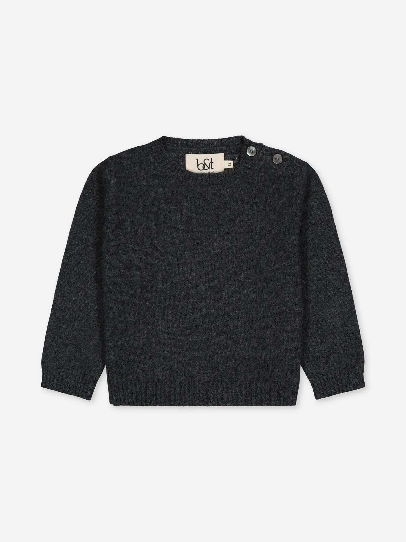 Baby's Cashmere Sweater Anthracite