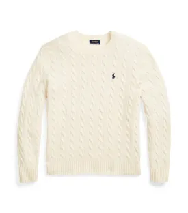 Cable-Knit Wool-Cashmere Sweater