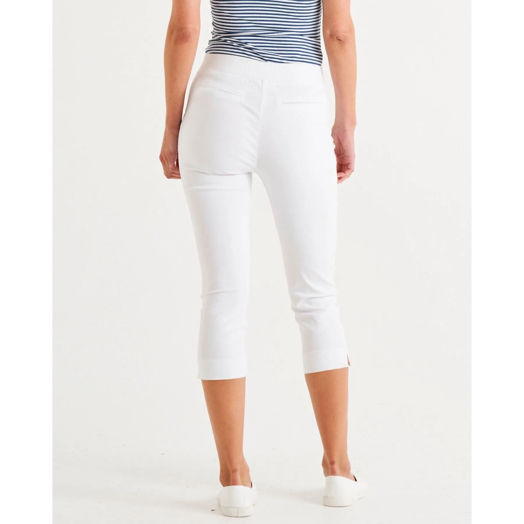 Camila Crop Jeans - White