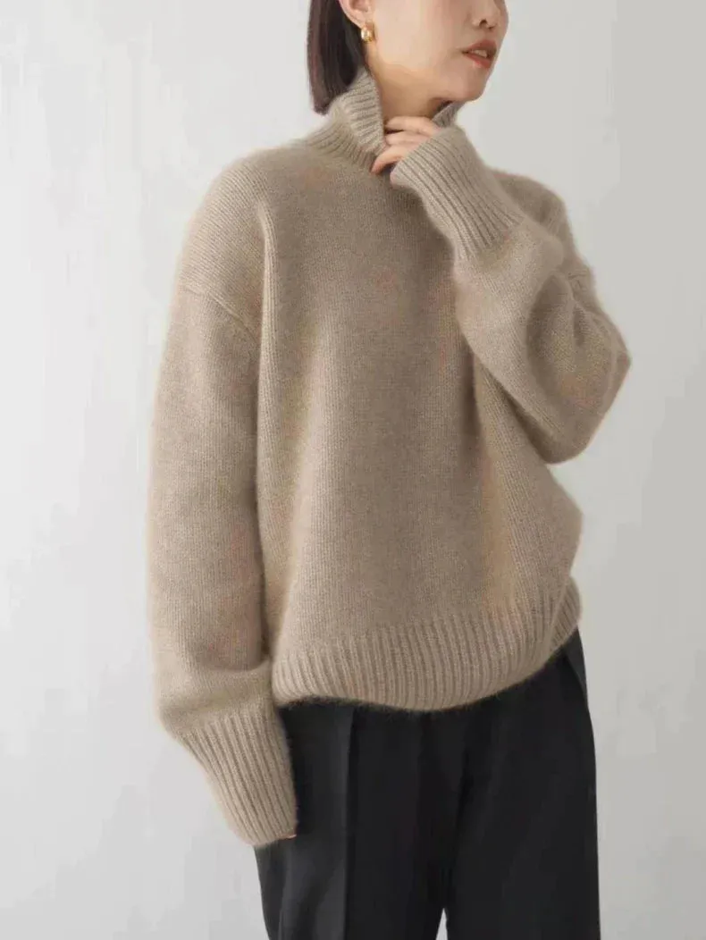 Carla™ - Luxe Cashmere Turtleneck Sweater