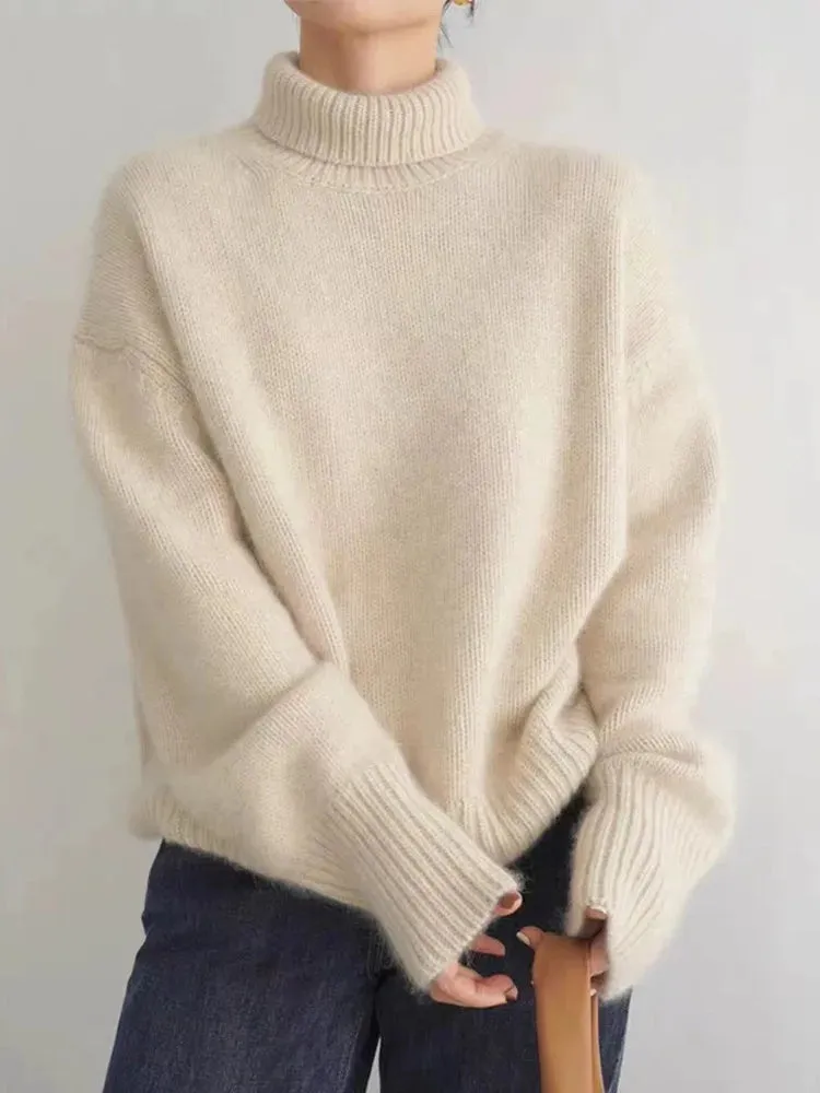 Carla™ - Luxe Cashmere Turtleneck Sweater