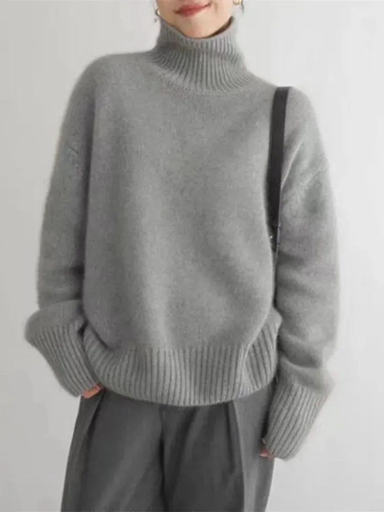 Carla™ - Luxe Cashmere Turtleneck Sweater