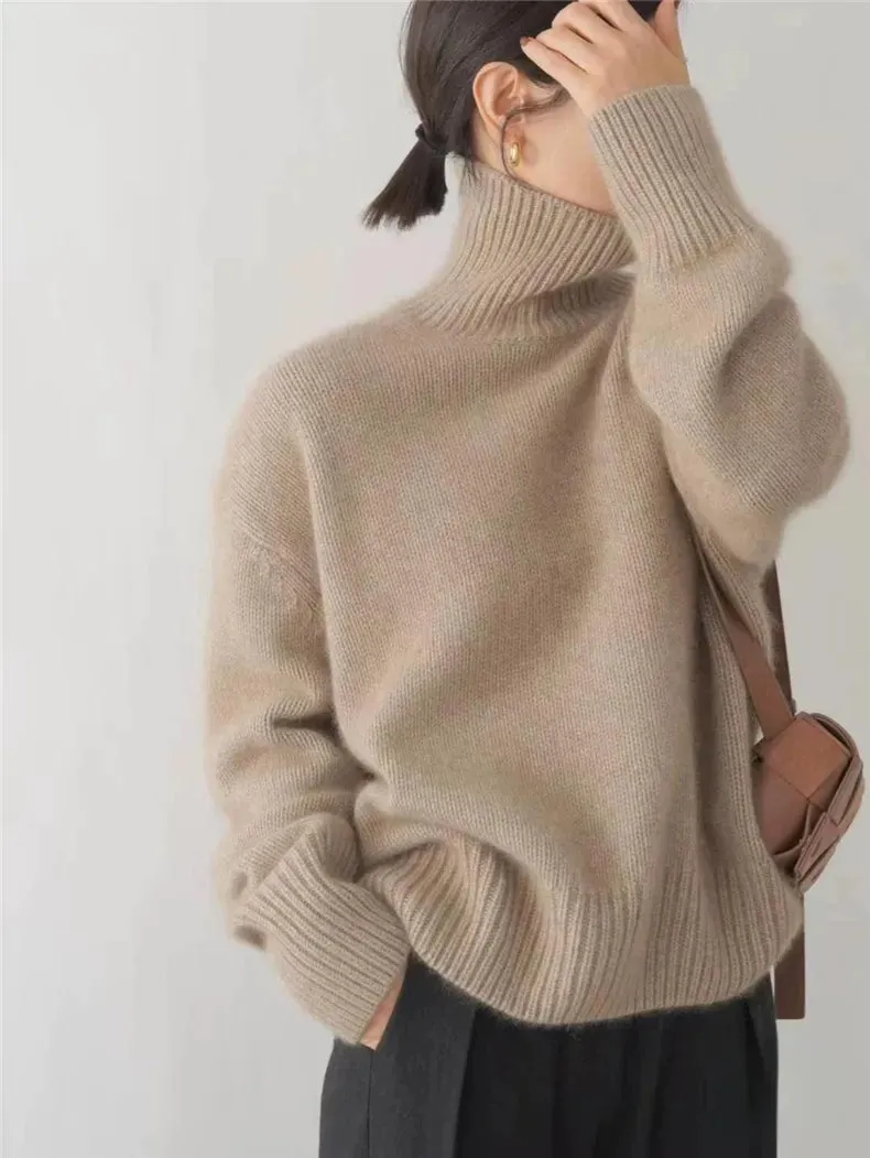 Carla™ - Luxe Cashmere Turtleneck Sweater