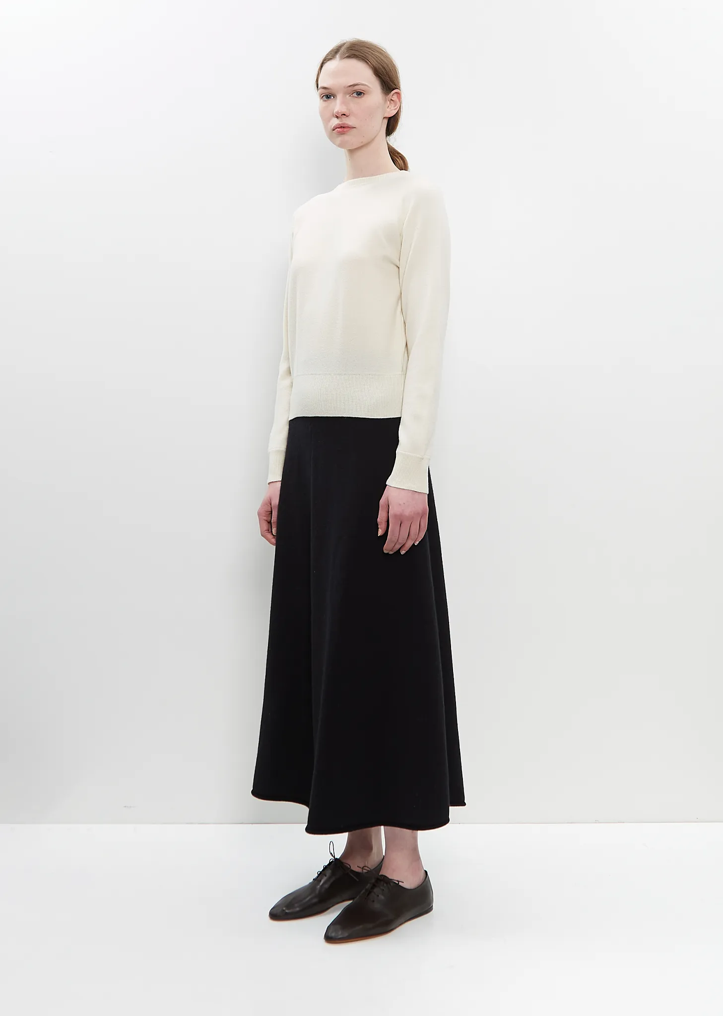 Cashmere Nylon n°382 Belle Sweater — Cream