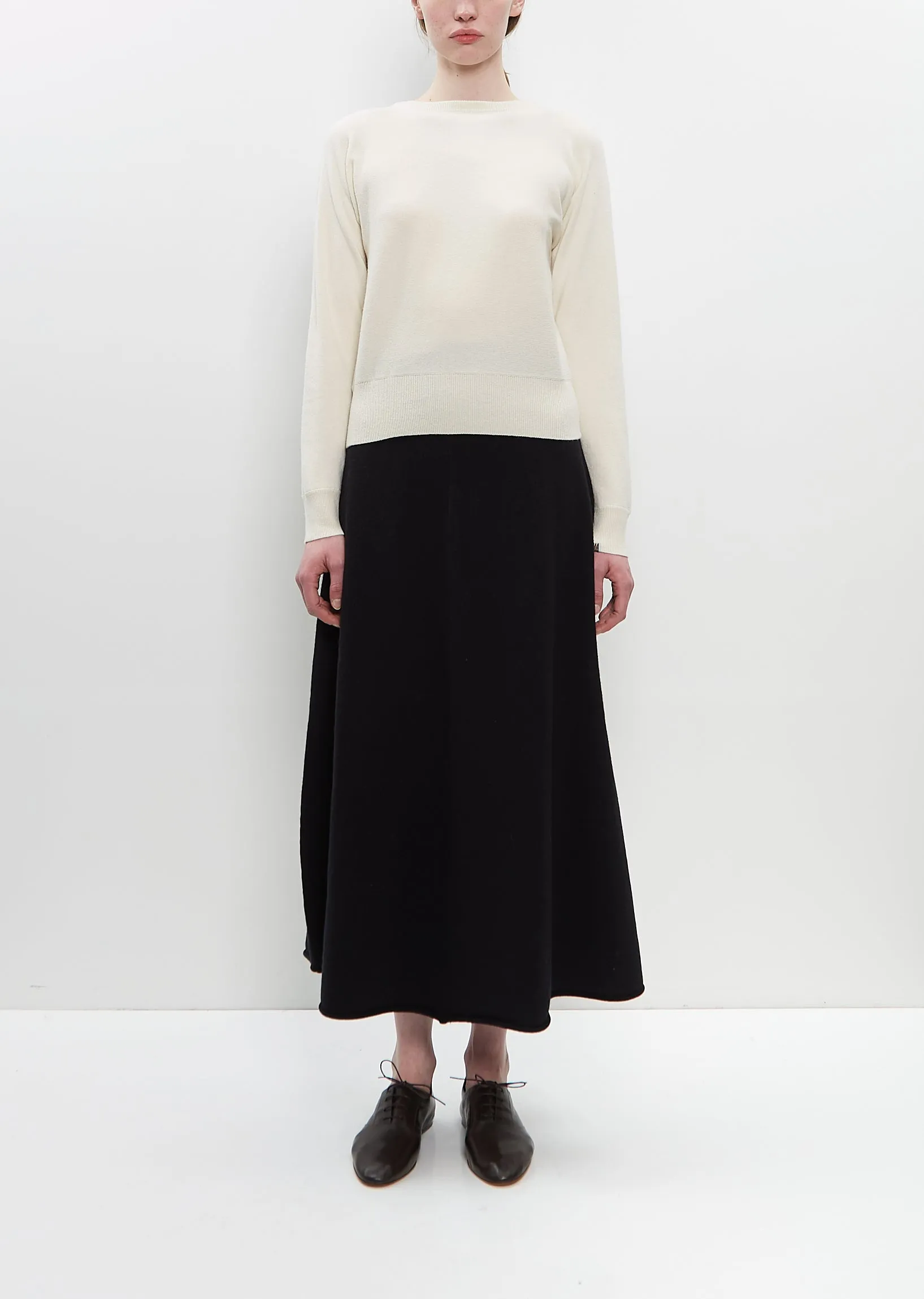 Cashmere Nylon n°382 Belle Sweater — Cream