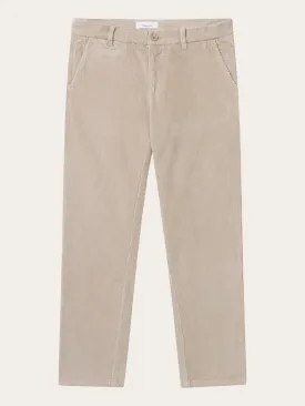 CHUCK regular 8-wales corduroy chino pants - Light feather gray