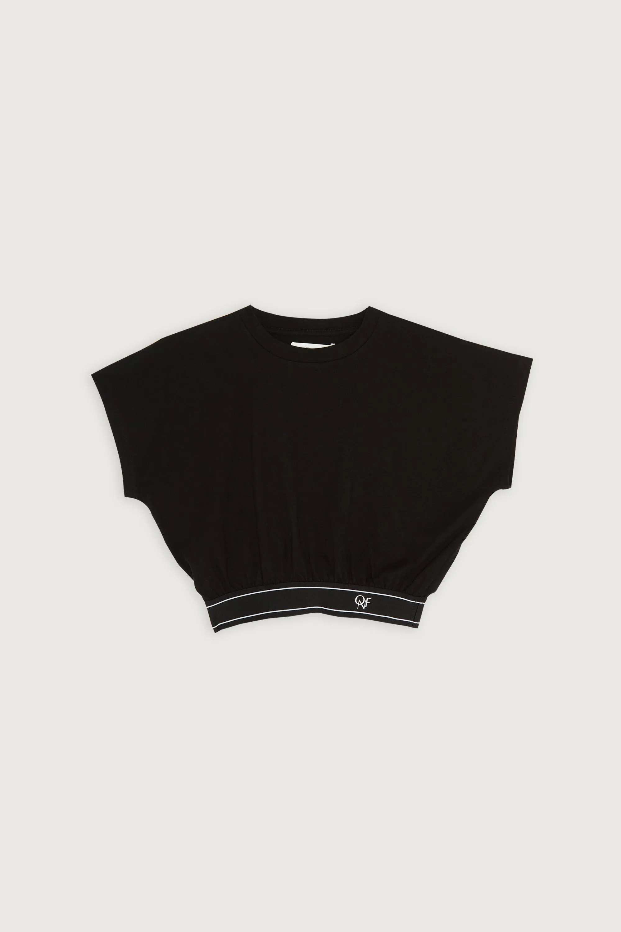 CROPPED WAISTBAND TEE