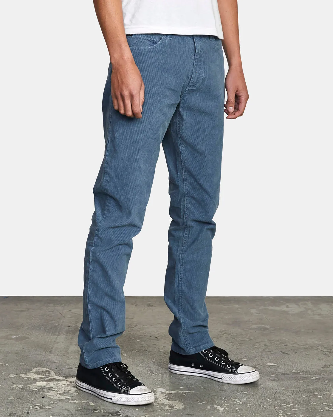 Daggers Pigment Slim Fit Corduroy Pants - Slate