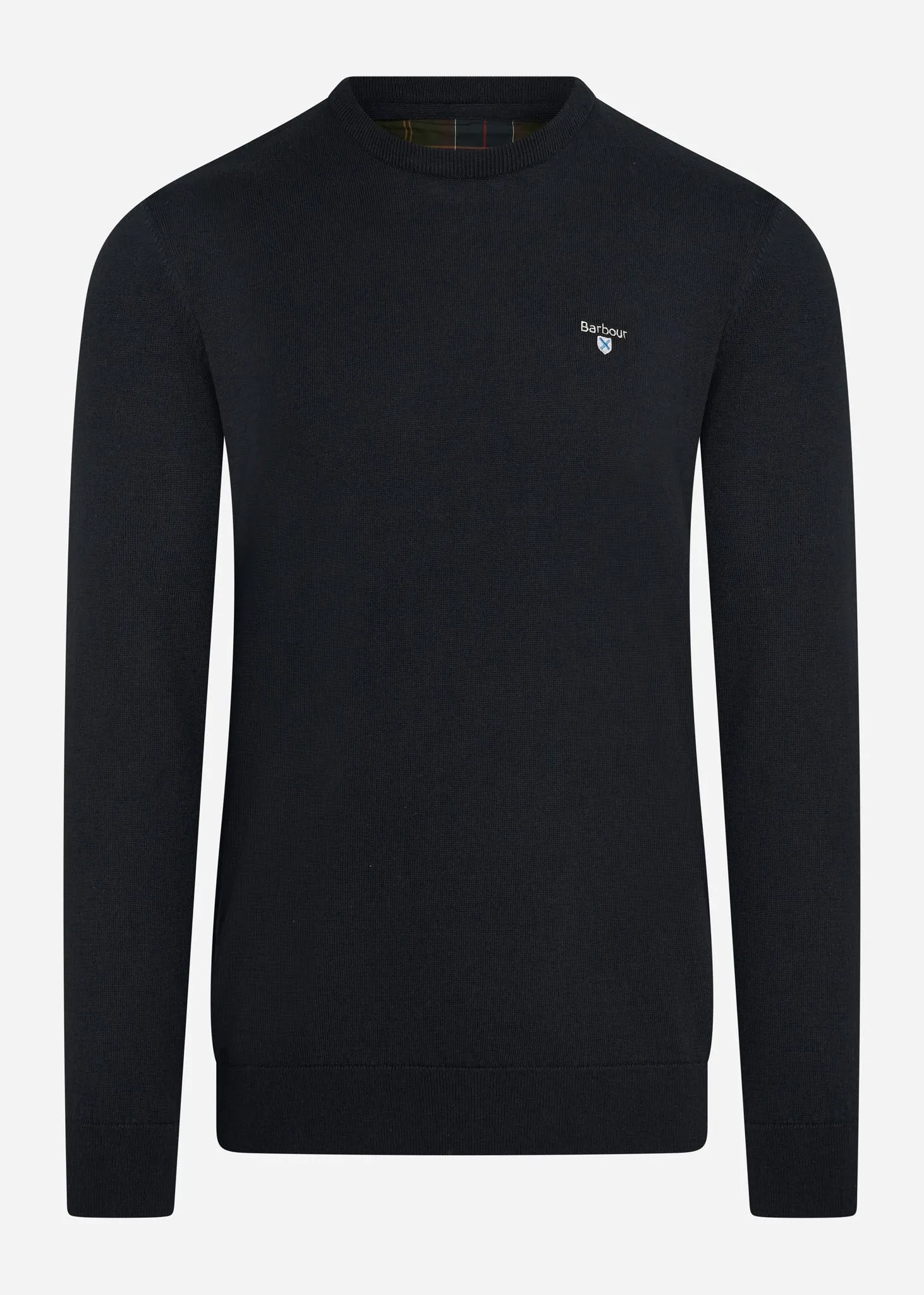 Essential cotton cashmere crew - navy