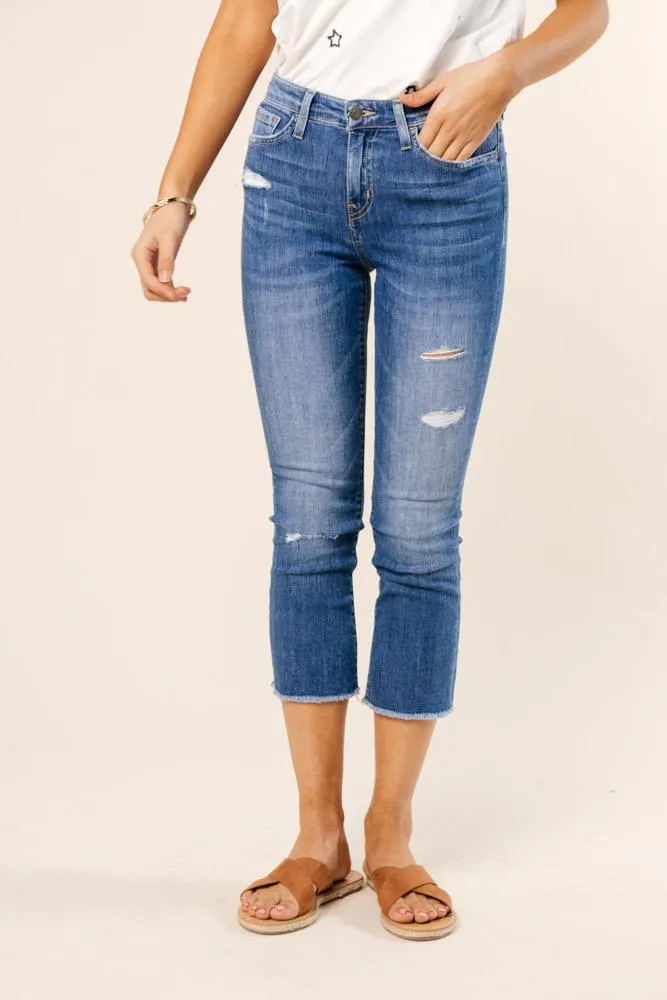 Flying Monkey Slight Distress Straight Leg Denim