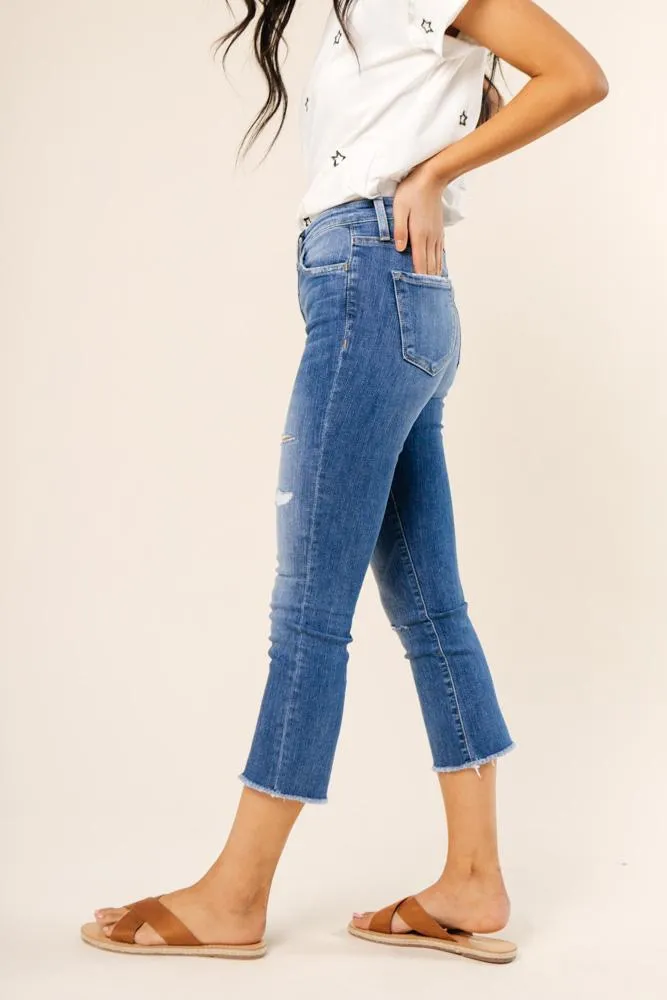 Flying Monkey Slight Distress Straight Leg Denim