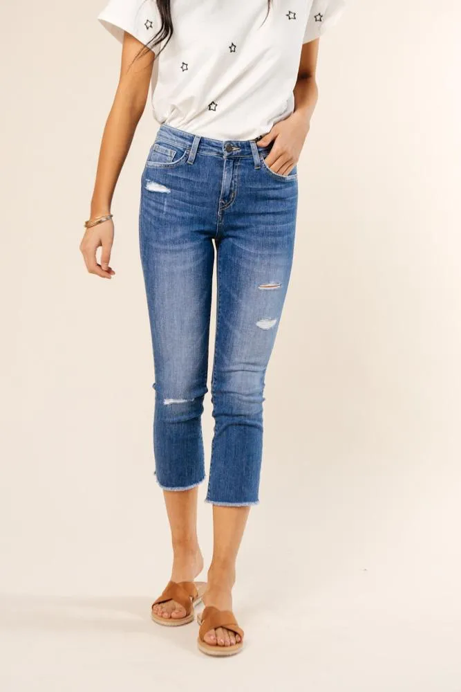 Flying Monkey Slight Distress Straight Leg Denim