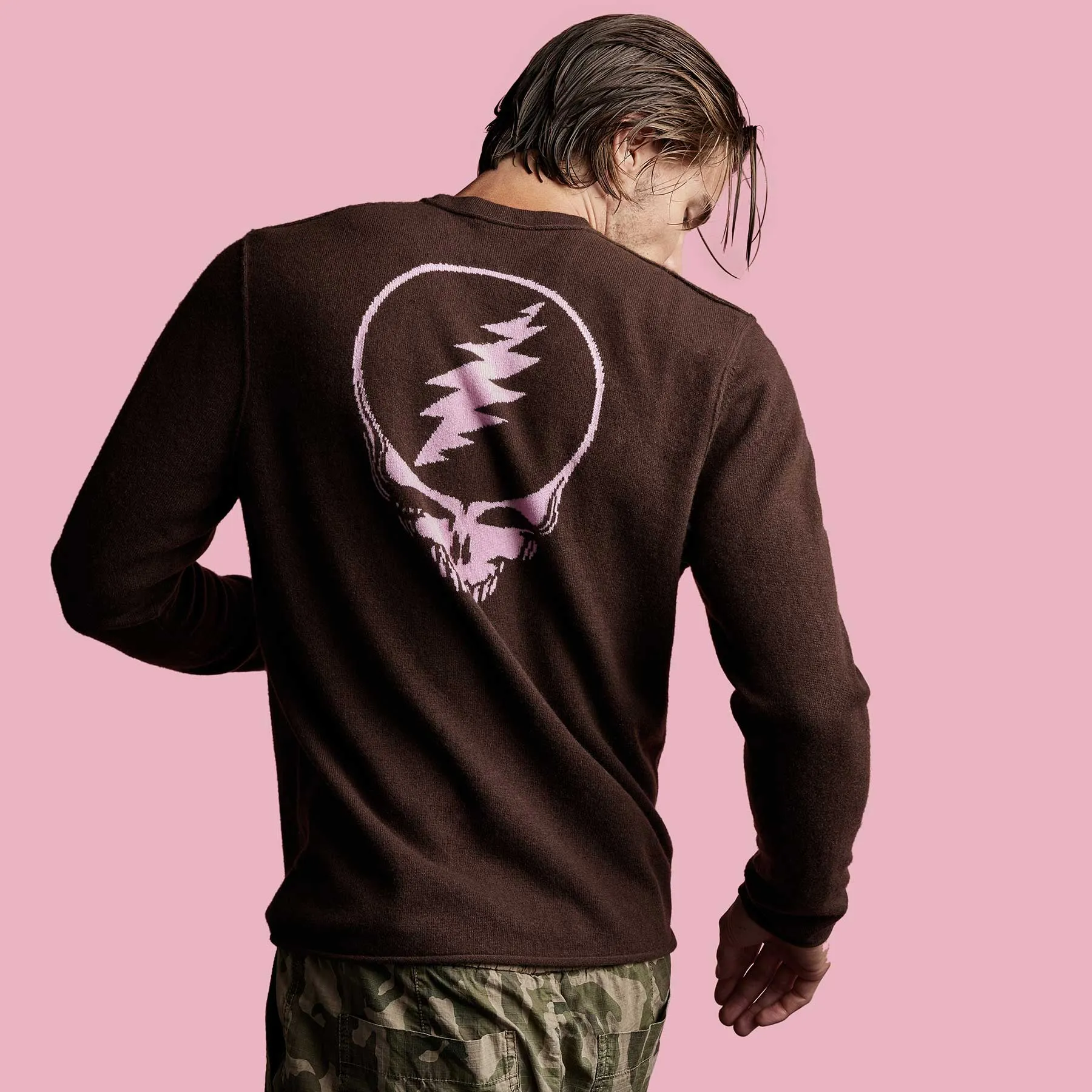 Grateful Dead Recycled Cashmere Sweater - Black Cherry