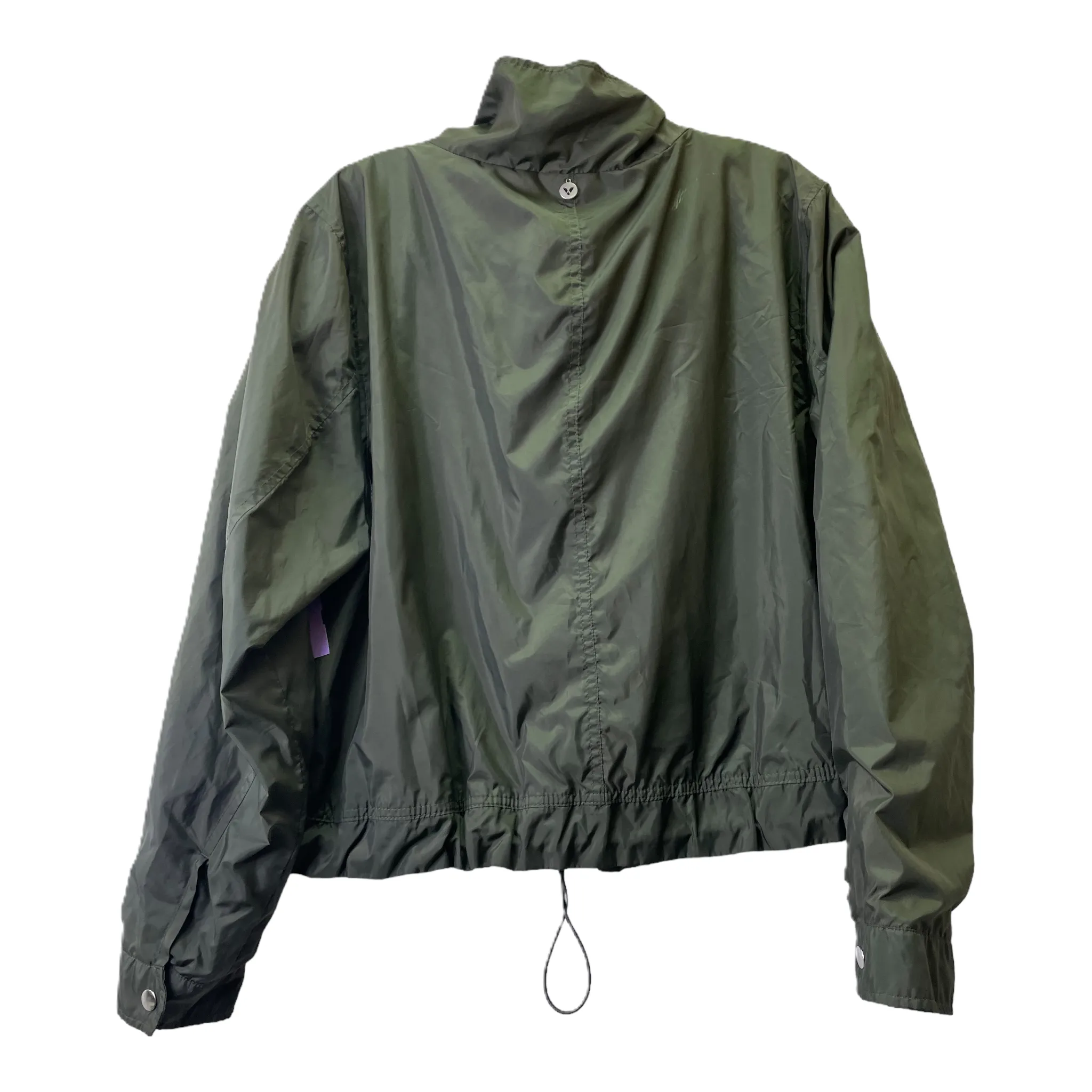 Green Jacket Windbreaker By Livi Active, Size: 1x