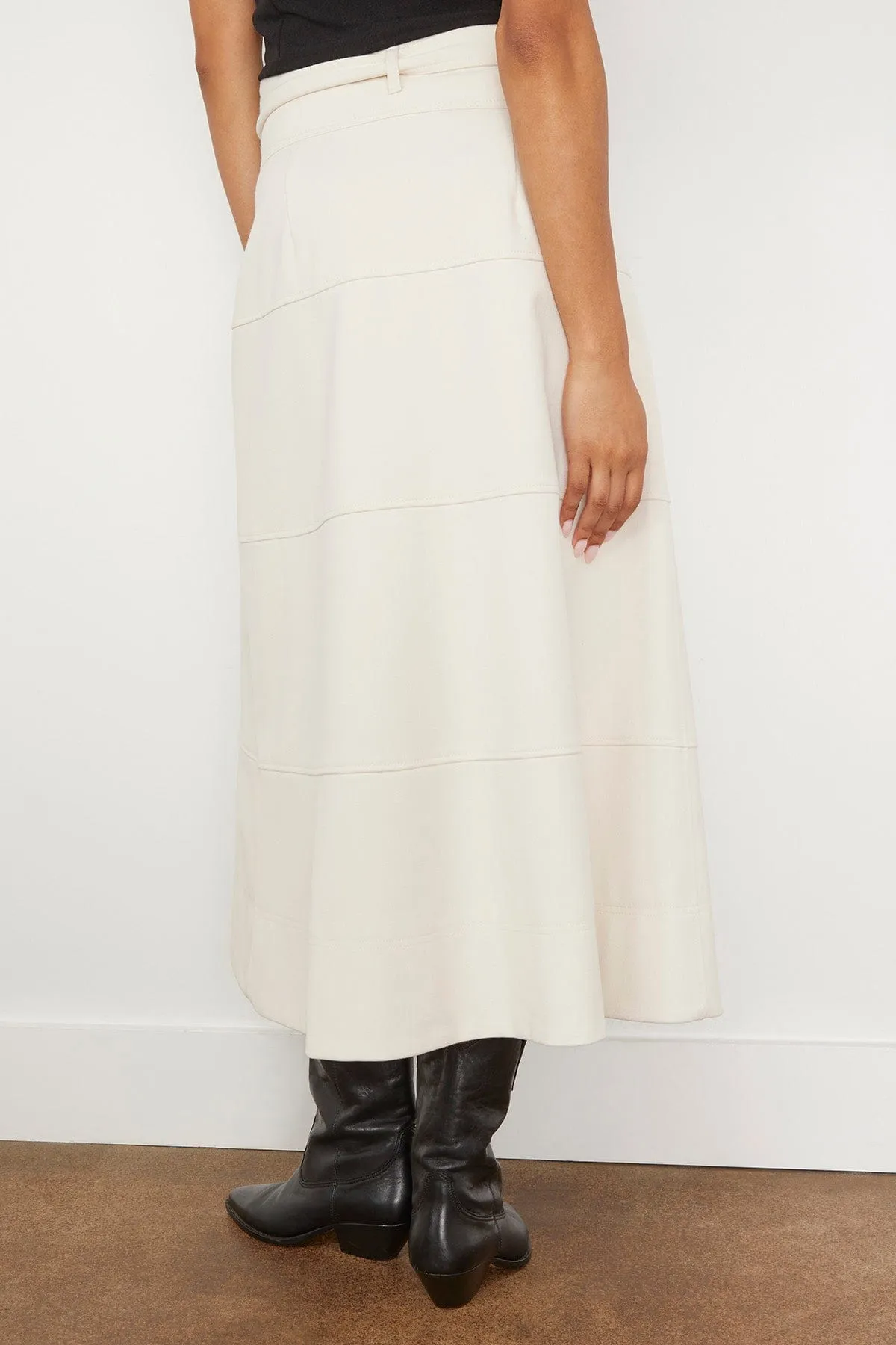 Hudson Skirt in Cream