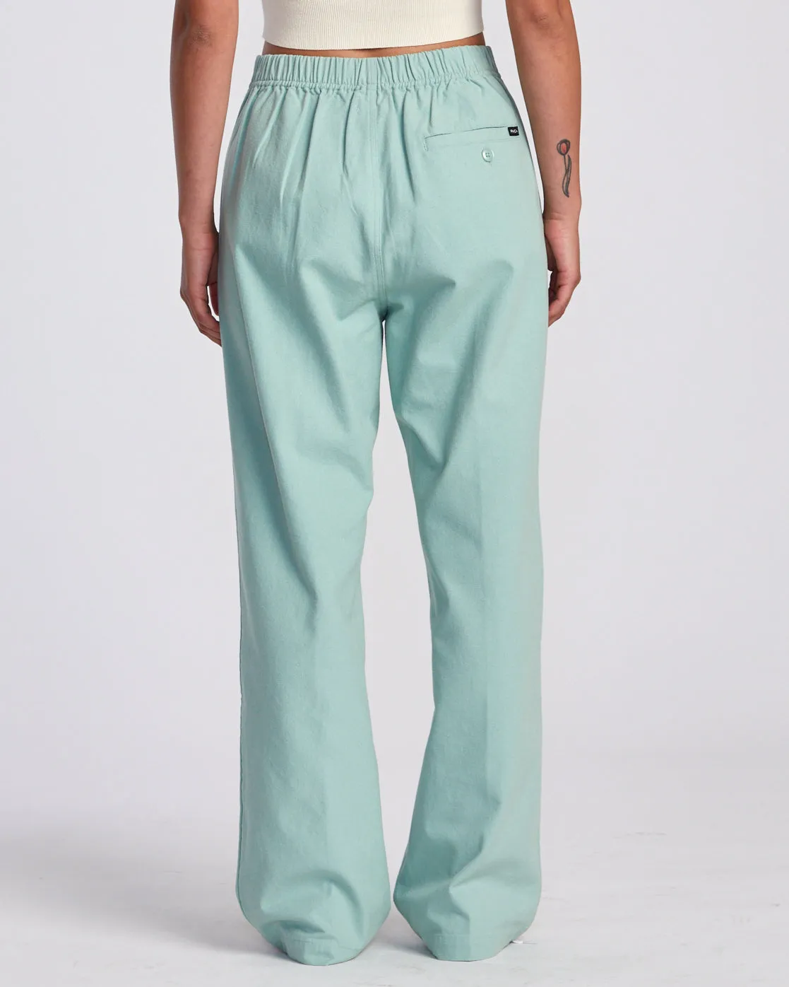 Hudson Wide Leg Pants - Green Haze