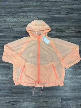 Jacket Windbreaker By Athleta In Orange, Size: L