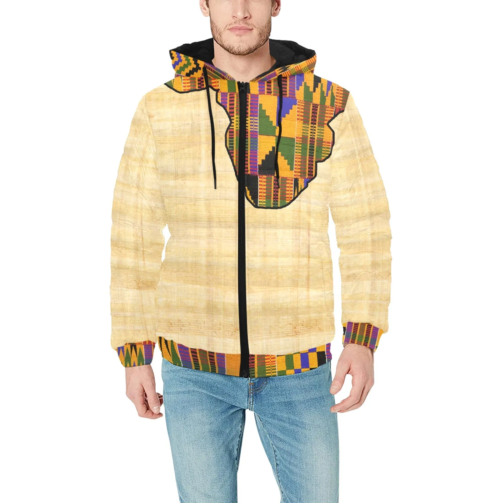 KENTE NIL PADDED HOODIE JACKET Men's Padded Hooded Jacket