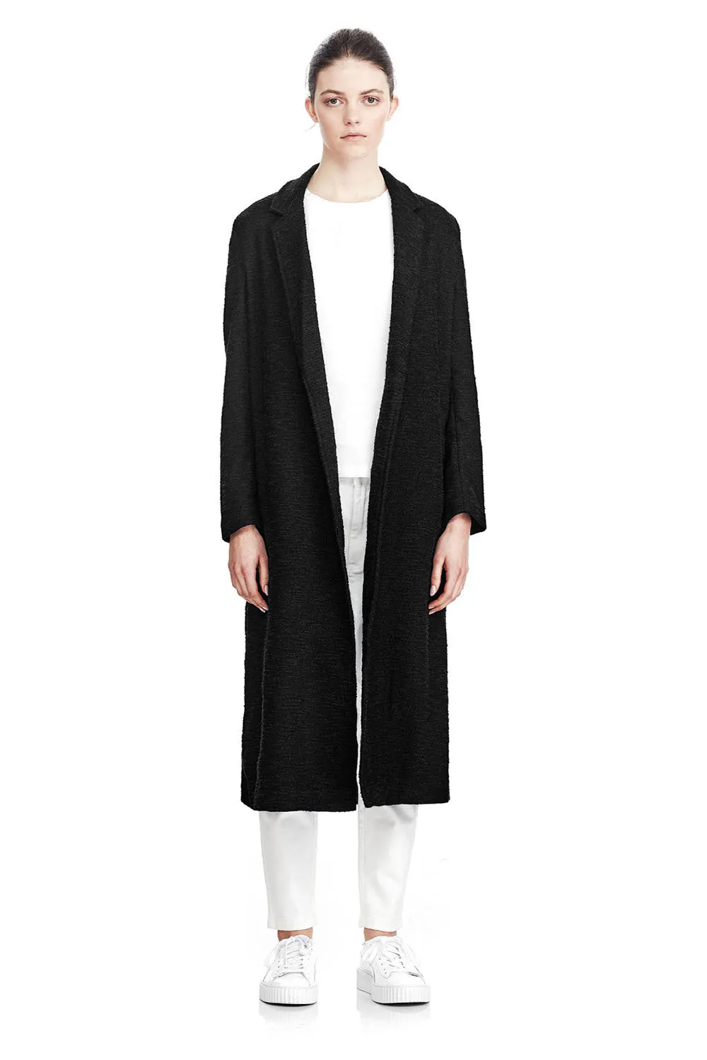 Long Coat - Gravel Black