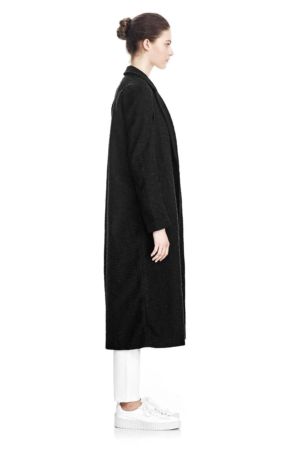 Long Coat - Gravel Black