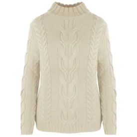 Malo Beige Wool Sweater