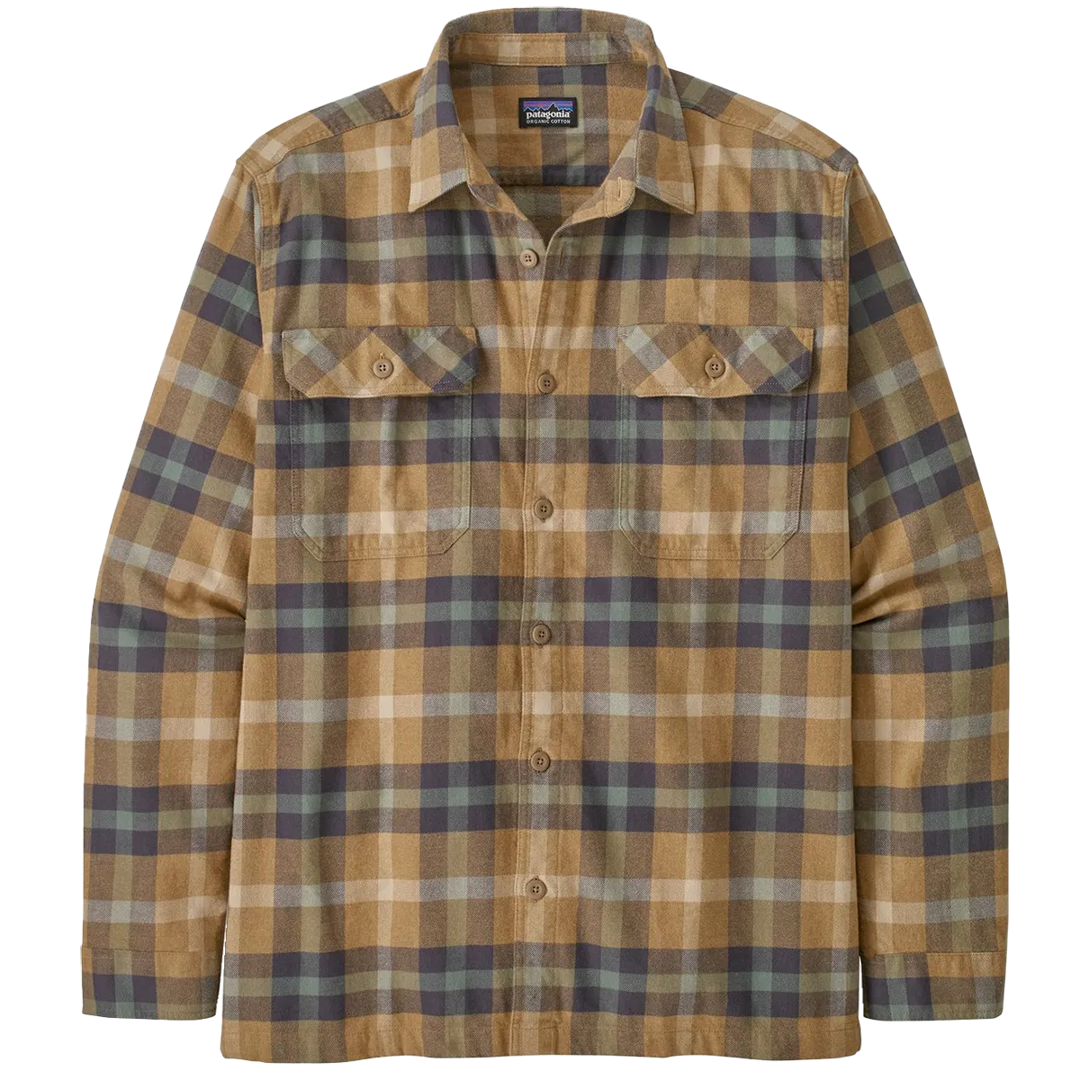 Men's Long Sleeve Organic Cotton Fjord Flannel Shirt