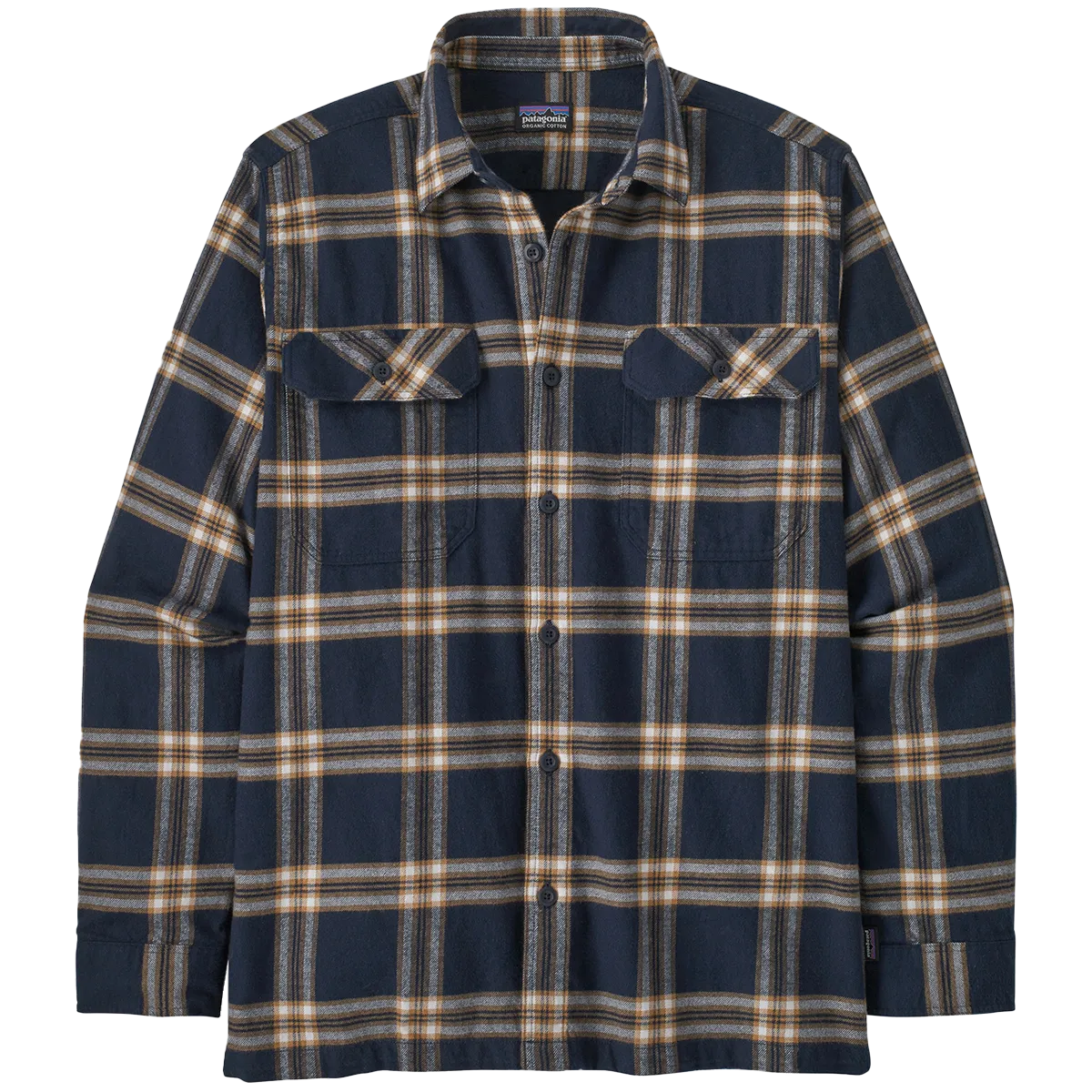 Men's Long Sleeve Organic Cotton Fjord Flannel Shirt