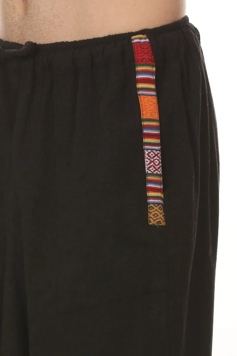 Men's Tribal Harem | Black | Fits Waist Sizes 28 to 36 Inches