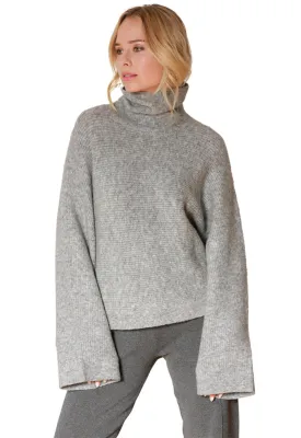 Minnie Rose Cuddle Ribbed Turtleneck Sweater