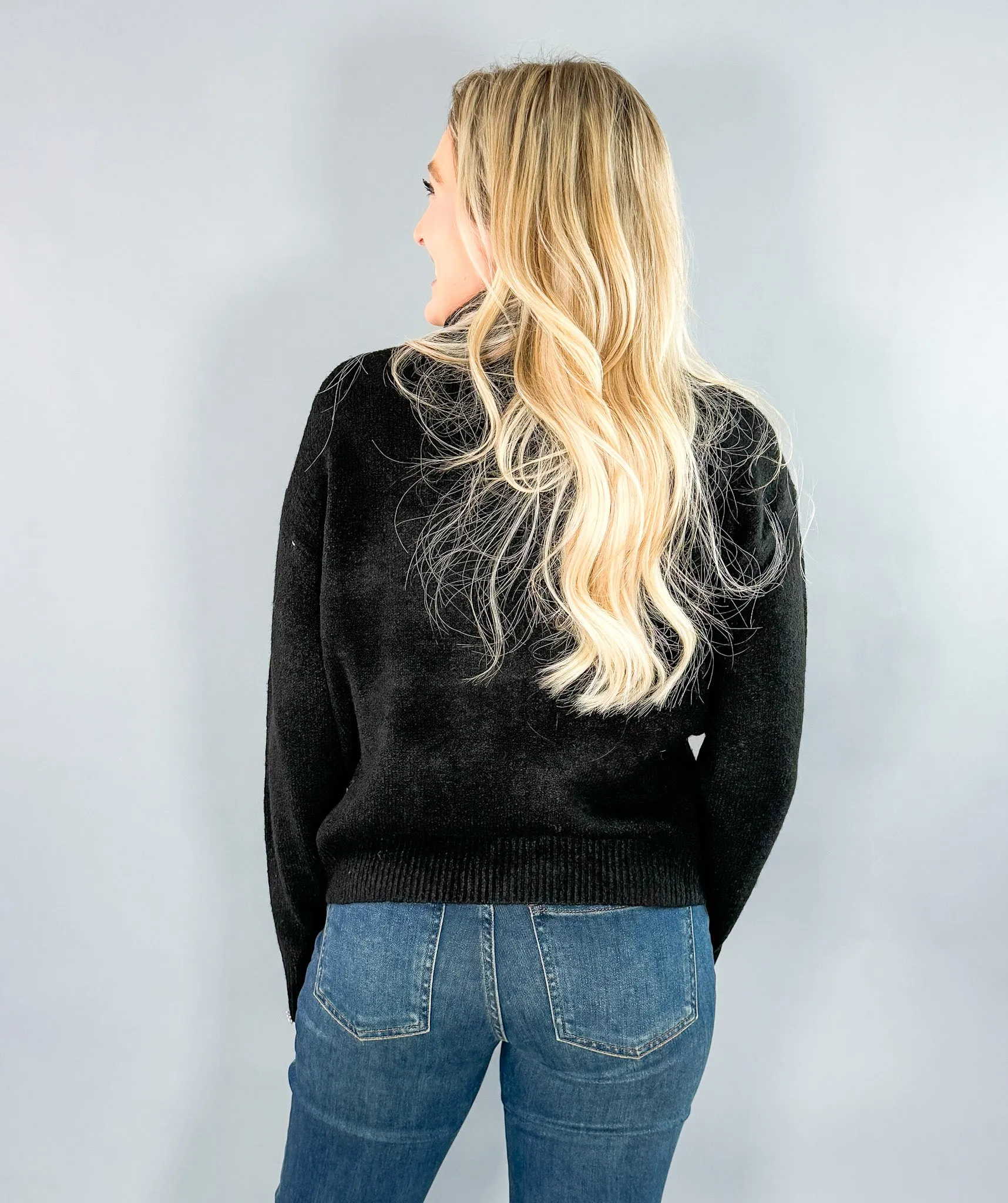 Nation Black Turtleneck Sweater