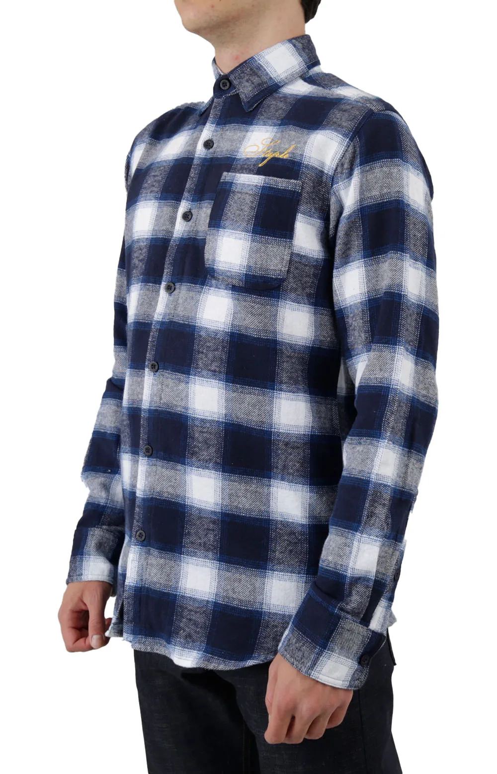 Navy Mulberry Flannel Shirt by Staple