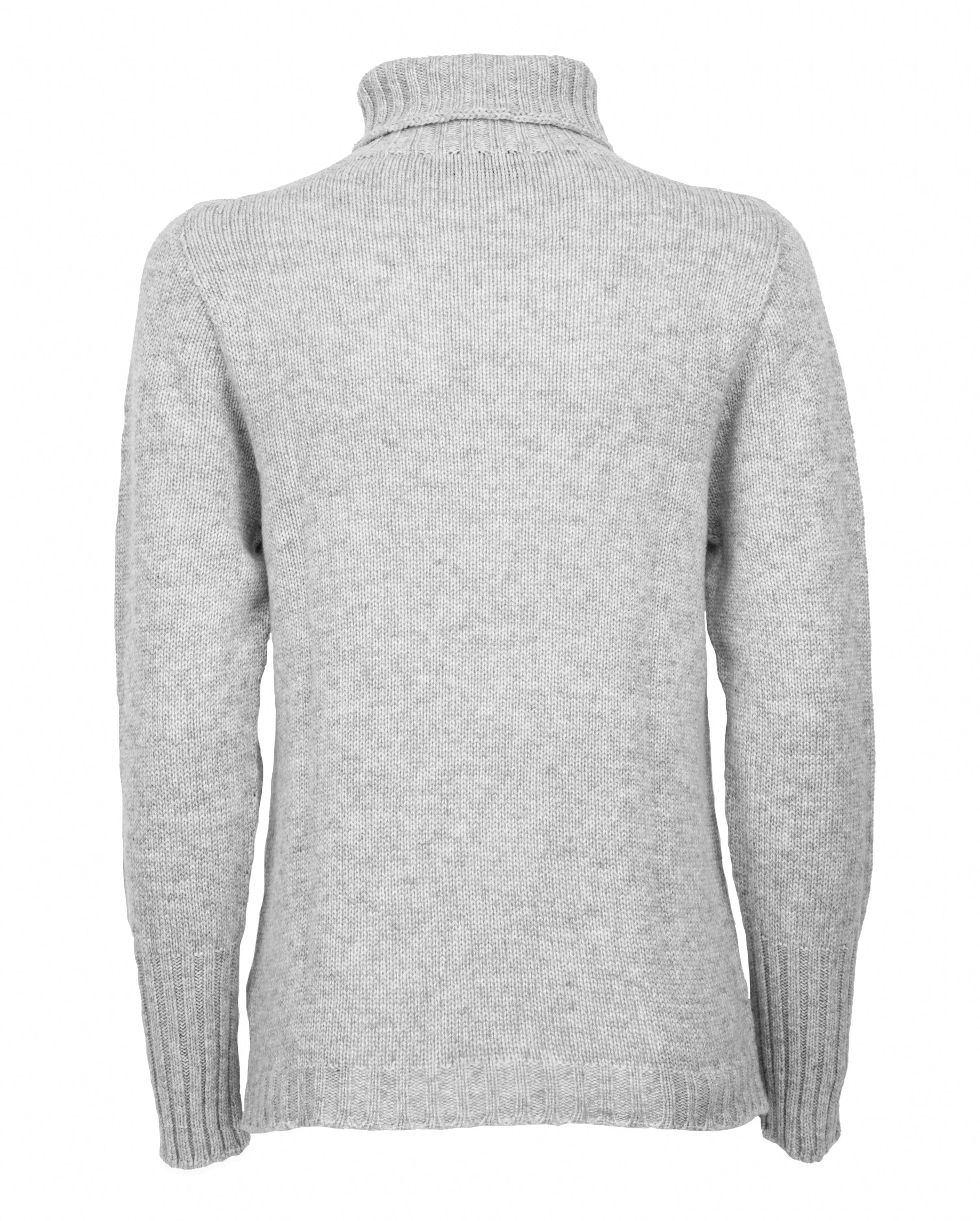 NEW FALL 24 - Women's Classic Cashmere Turtleneck Sweater Light Gray