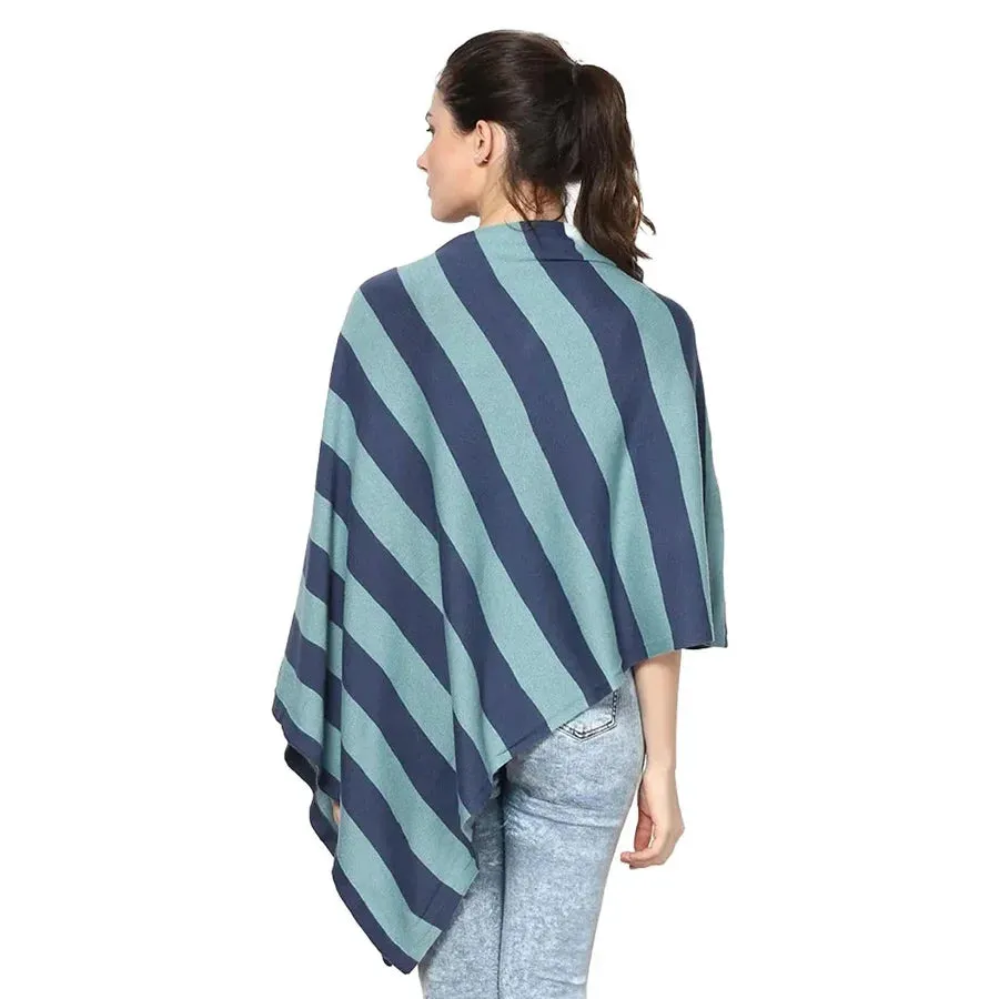 Pluchi Sarah Maternity Poncho (Queens/Summer Blue)