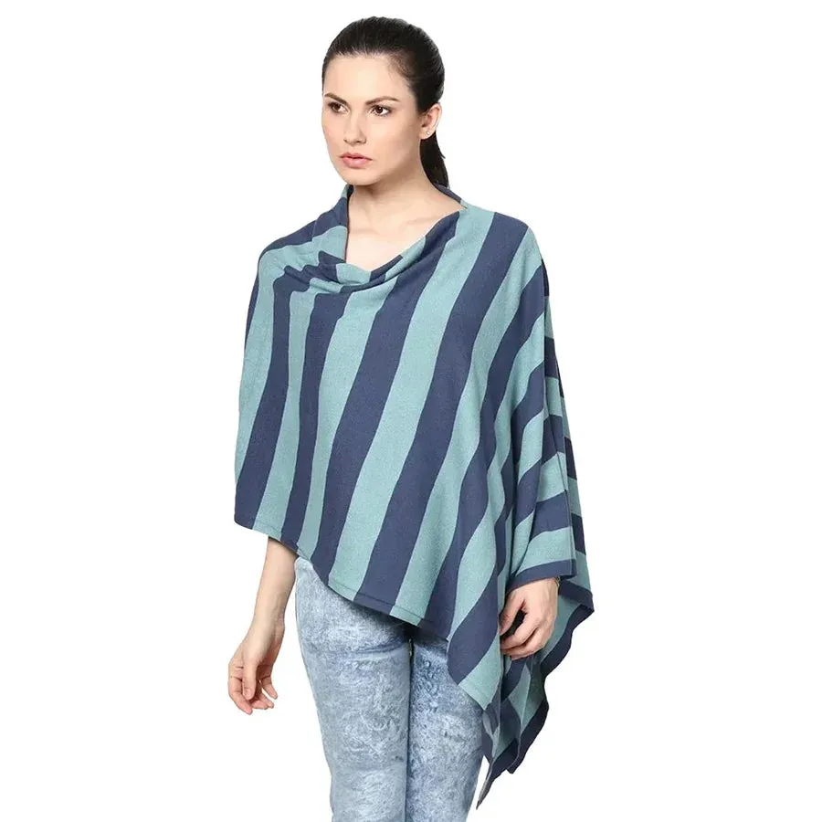 Pluchi Sarah Maternity Poncho (Queens/Summer Blue)