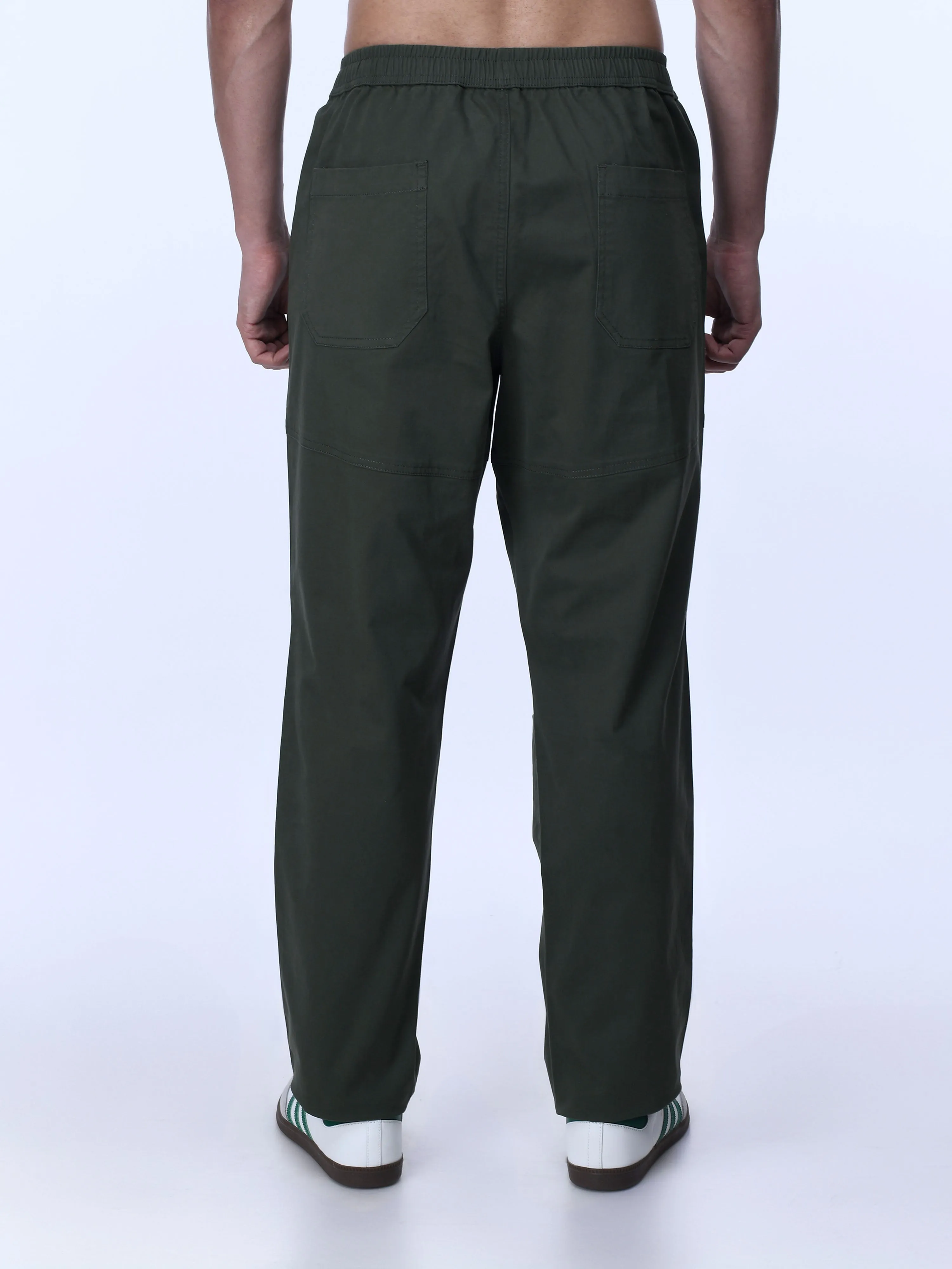 Soft Cotton Relaxed Olive Flexiwaist Pants