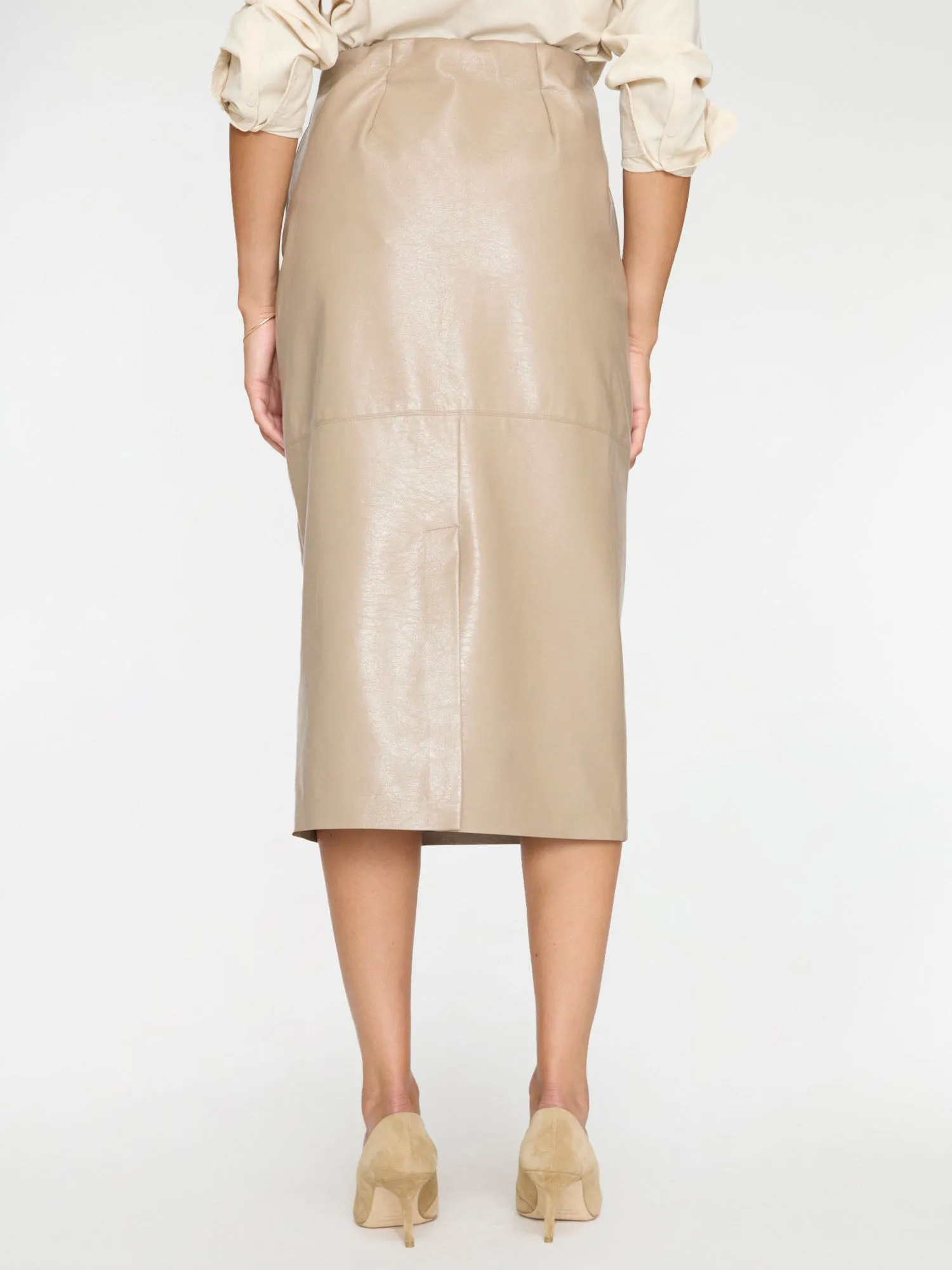 The Irene Vegan Leather Skirt