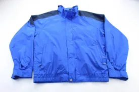 The North Face Extreme Embroidered Logo Blue Zip Up Jacket