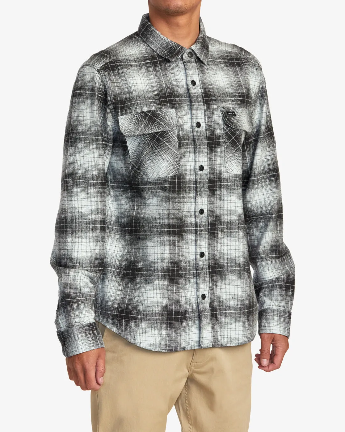 Vesuvio Long Sleeve Flannel Shirt - Green Tea