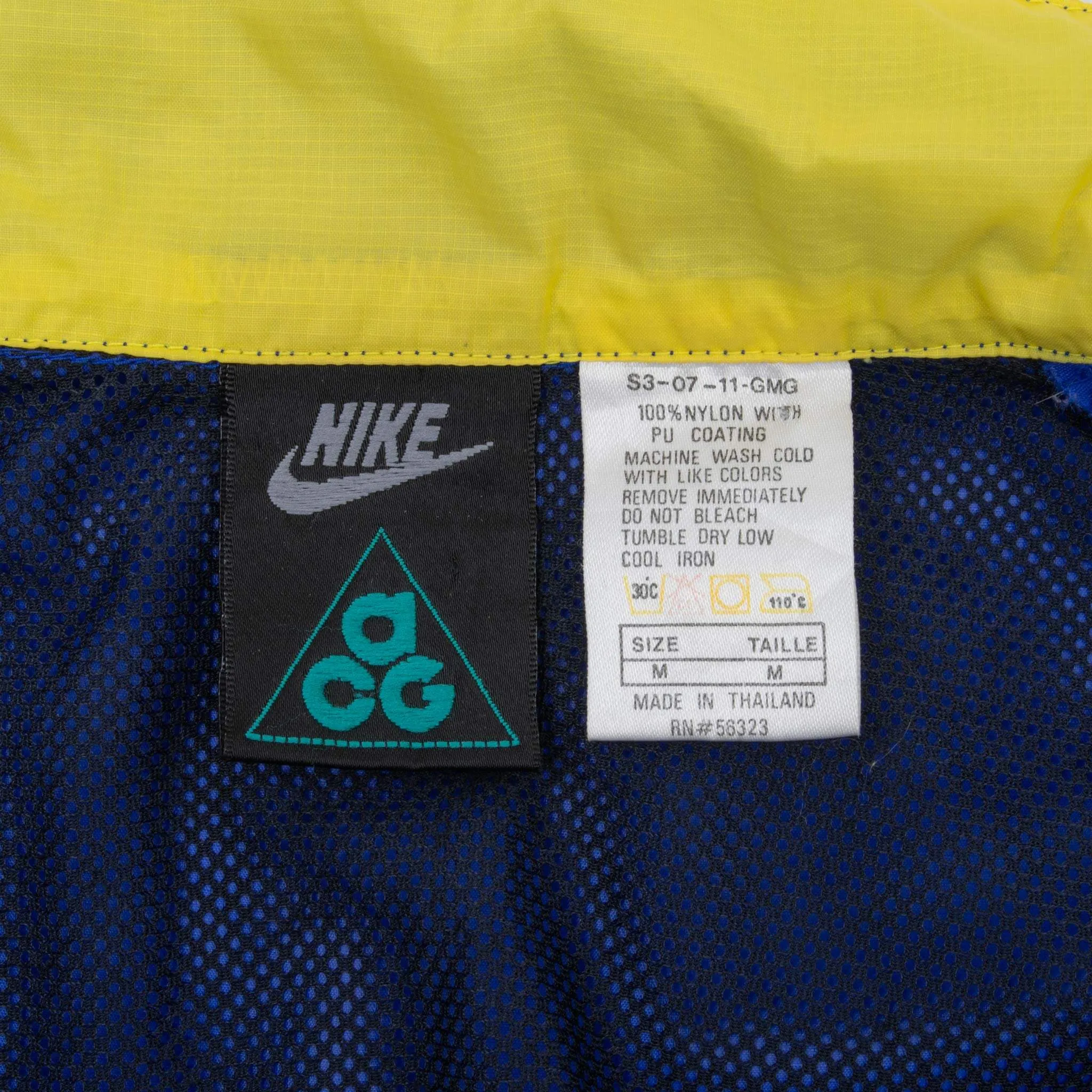 VINTAGE NIKE ACG BLUE WINDBREAKER JACKET 1990S SIZE MEDIUM