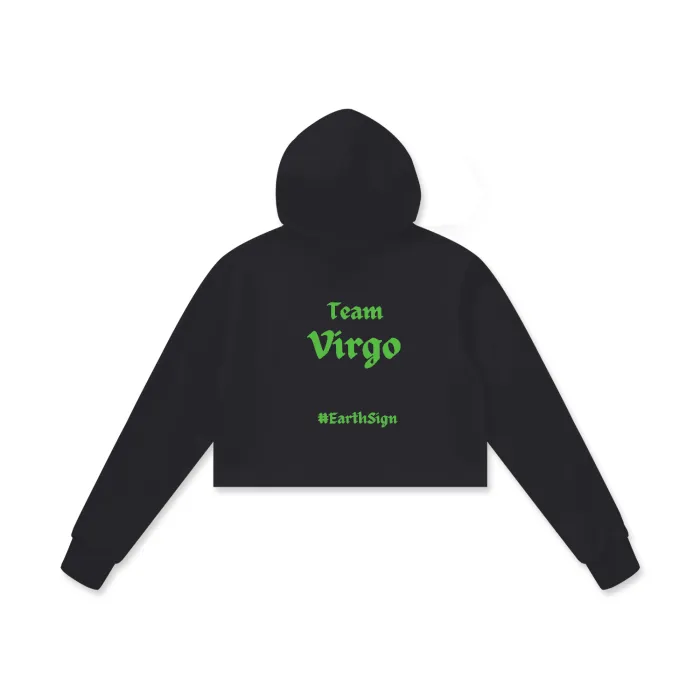 Virgo Cotton Cropped Hoodie