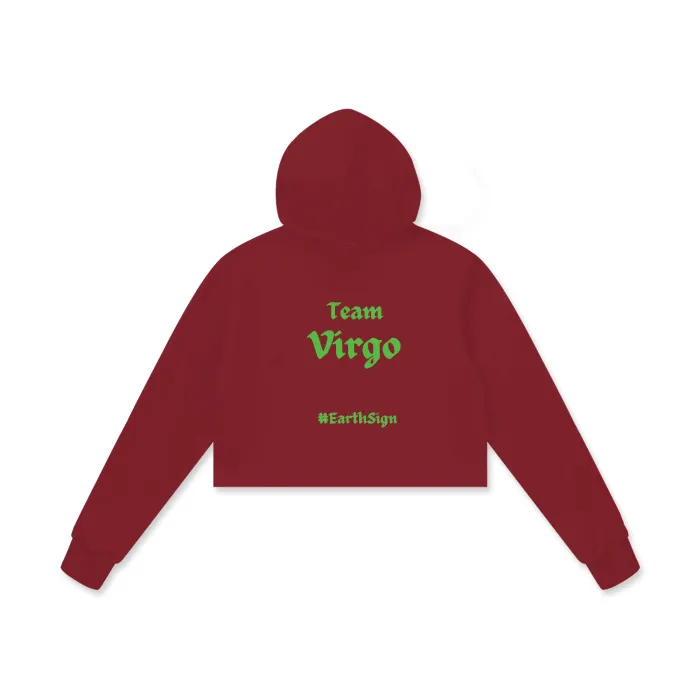 Virgo Cotton Cropped Hoodie