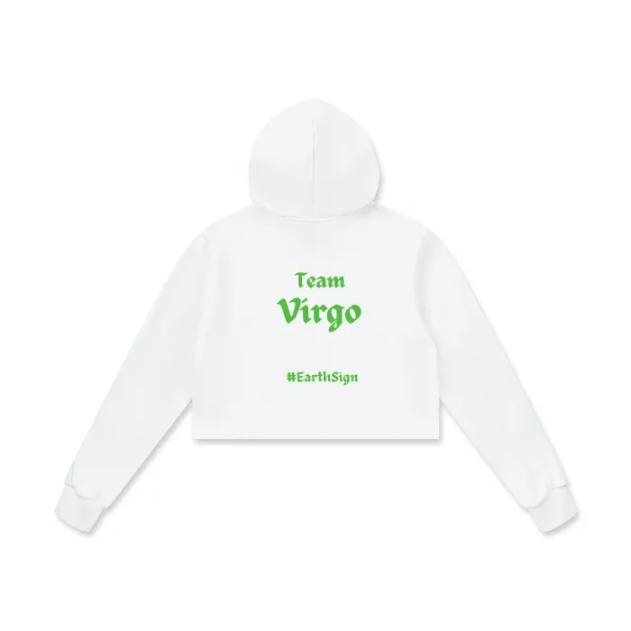 Virgo Cotton Cropped Hoodie