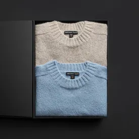 Women's Cashmere Crew Gift Set - Azure/Hazel